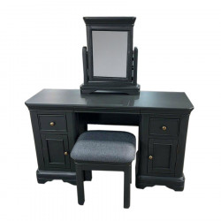 Cora Dressing Table Set Dark Grey Cora Dressing Table Set Dark Grey